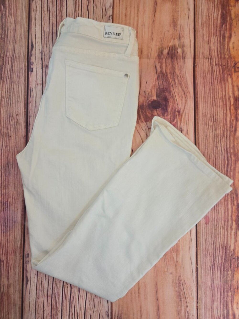 Judy Blue Womens White Bootcut Jeans 15/32 (33x30)